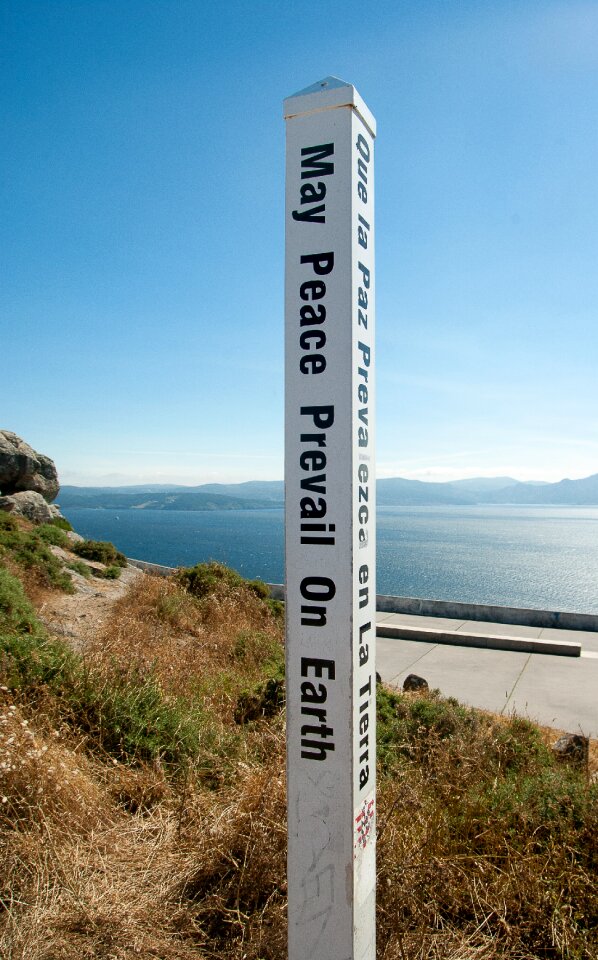 Cape finisterre peace message