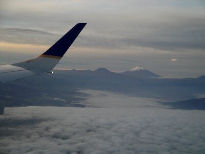 Sky mountain landscape volcano