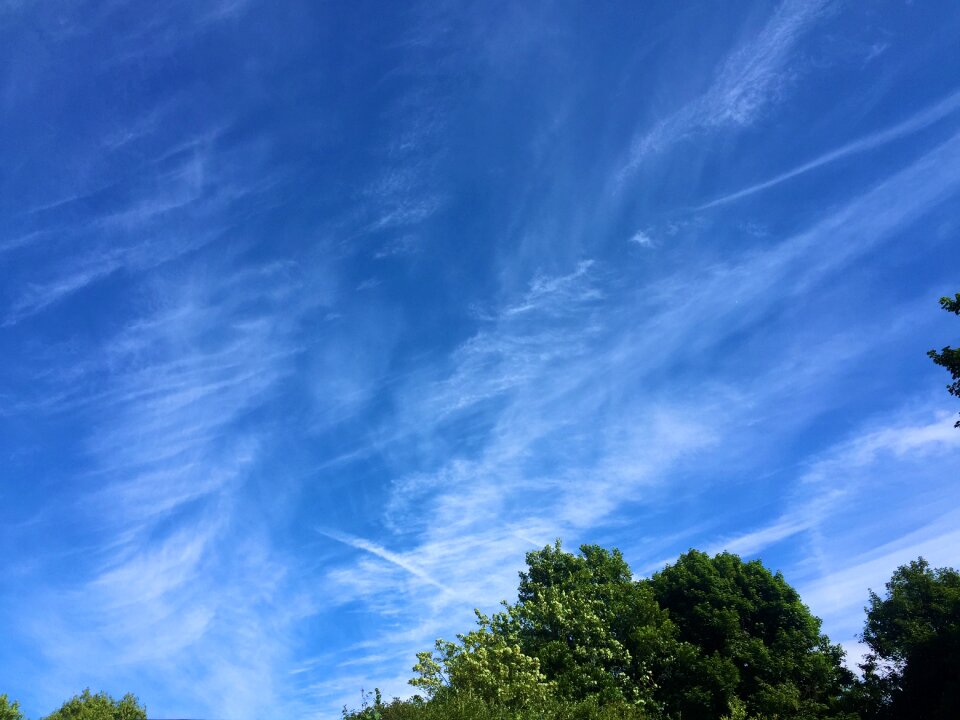 Blue sky clouds summer clouds