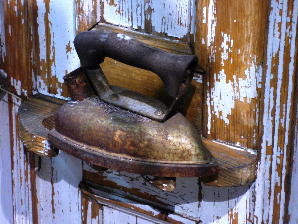 Antique ironing monument