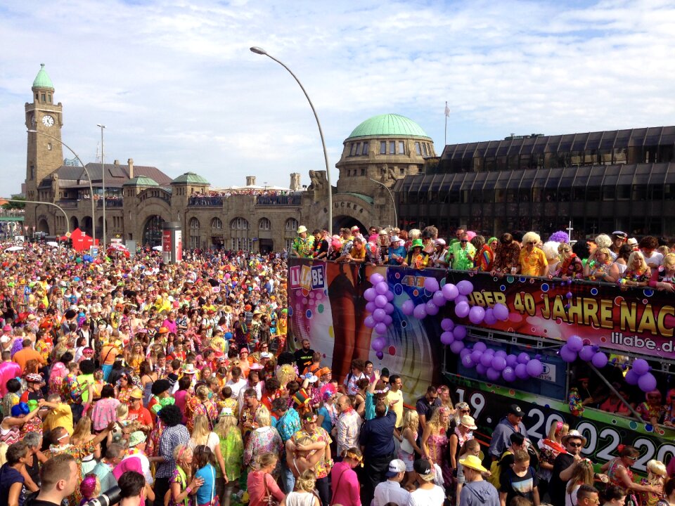 Crowds costumes colorful
