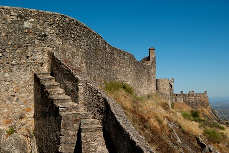 Fortifications medieval village castle photo