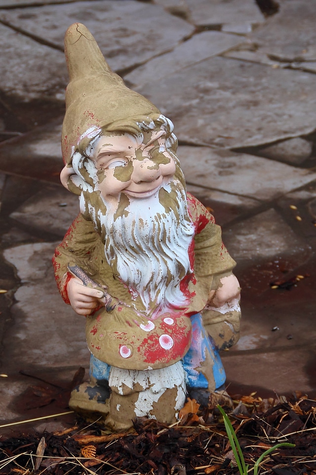 Garden figurines figure fabric