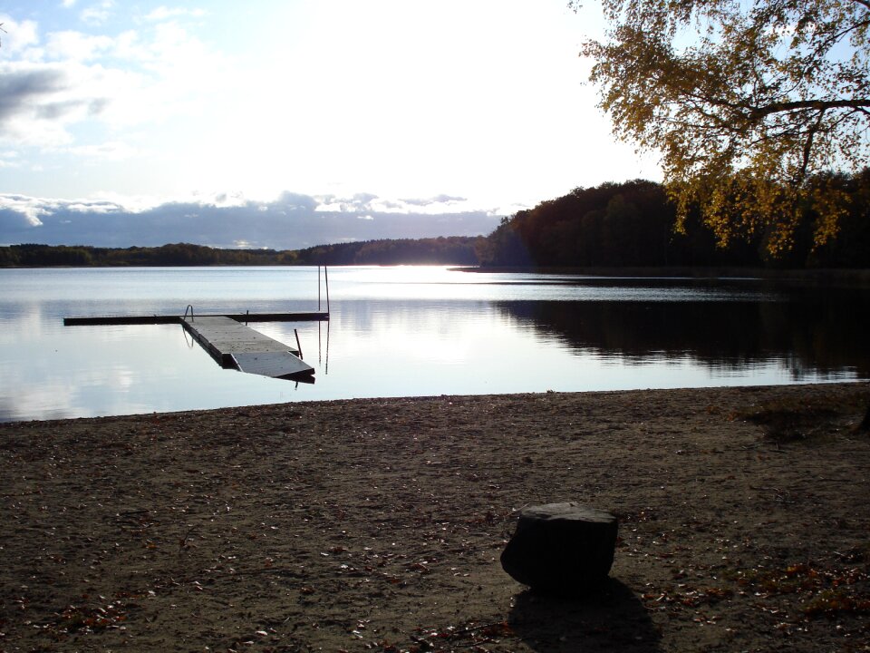 Sweden badesee autumn