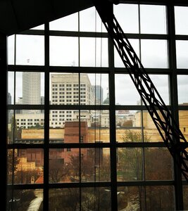 Winter museum window
