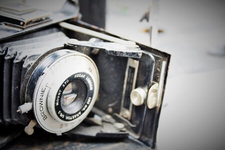 Old fashioned lens photo