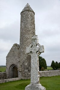 Grave celtic cross cemetery photo