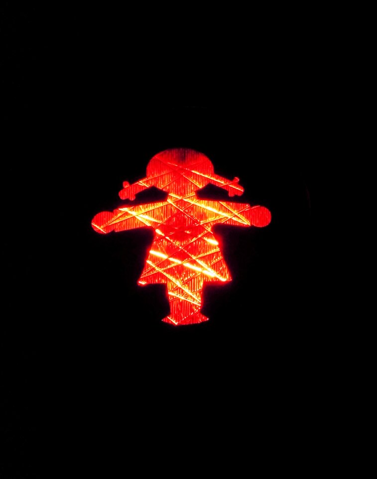 Red stop light female