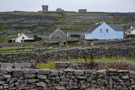 Village stone fence