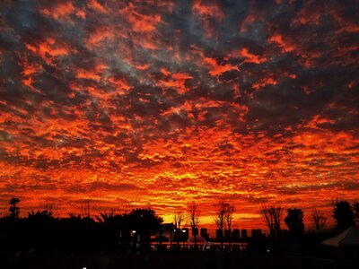 Evening dramatic sky photo