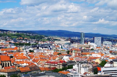 The roof of the houses megalopolis