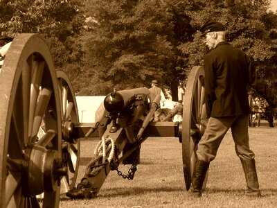 Artillery army sepia