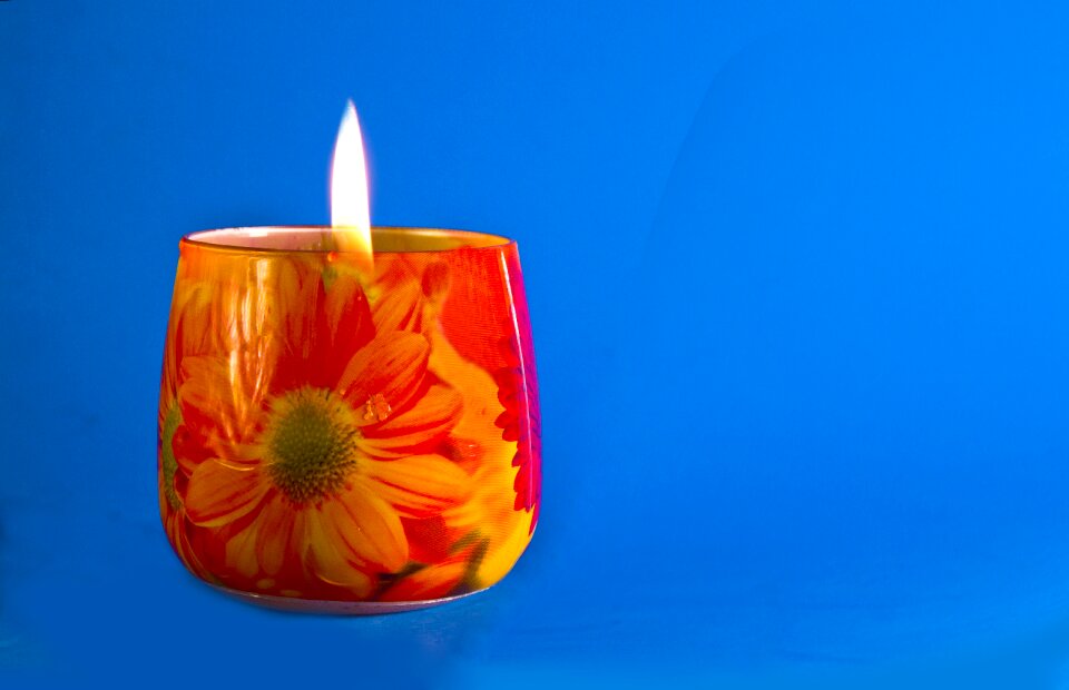 Candlelight flame sunflower