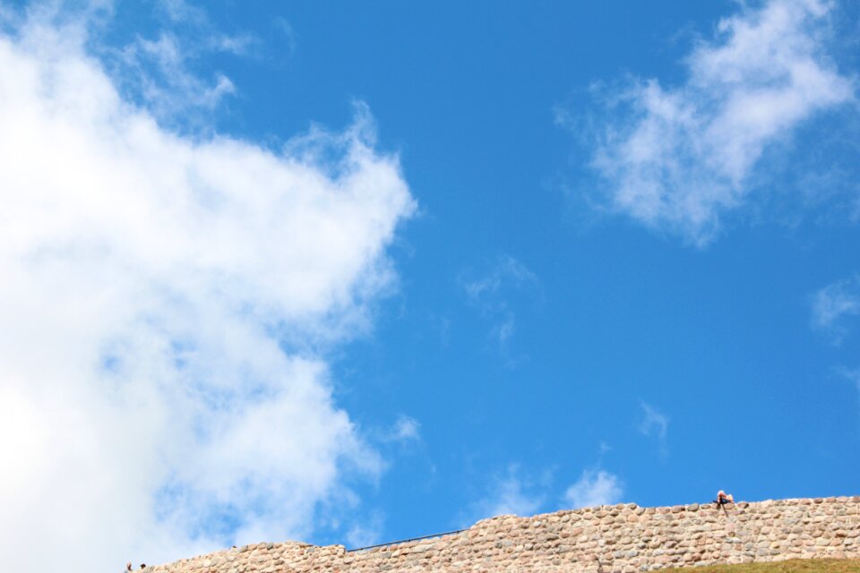 Wall clouds blue