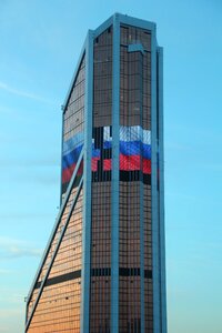 Skyscrapers skyline glass facade photo