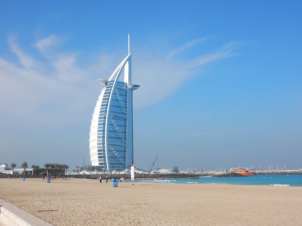 Burj al arab dubai city skyscraper