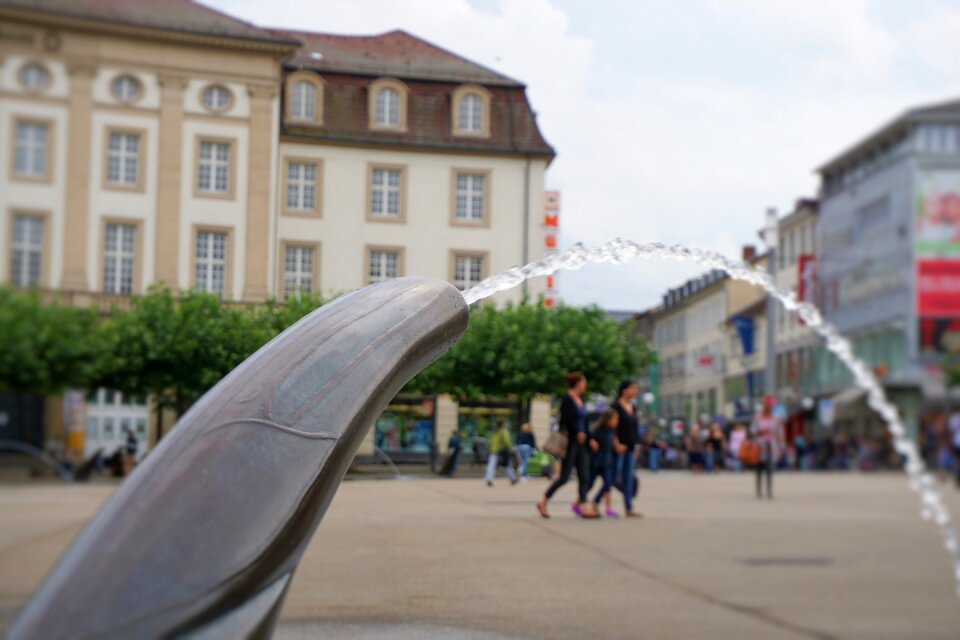 Center water feature fontaine