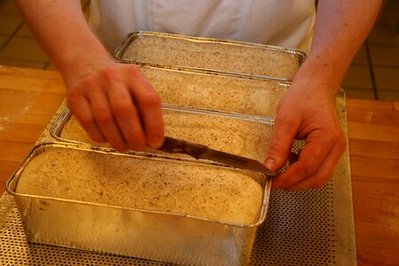 Baker food production freshly baked photo