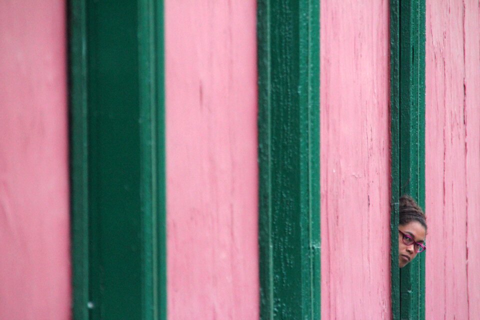 Pink-green rausschauen human