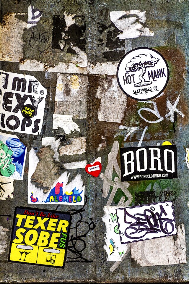 Graffiti stickers grunge