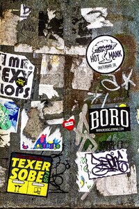 Graffiti stickers grunge