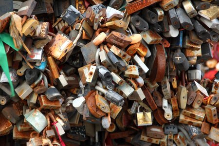 Castles padlock love locks