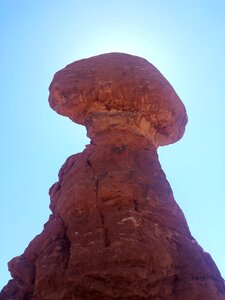 Red rock profile landmark