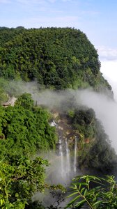 The scenery falls clouds