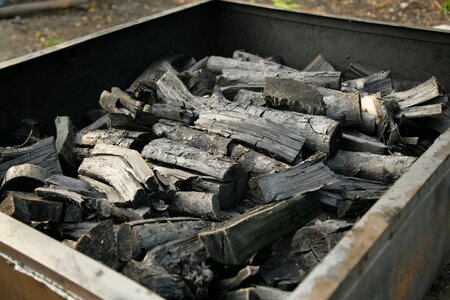 Coal firewood black