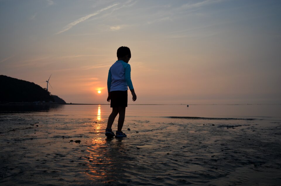 Children beach tidal