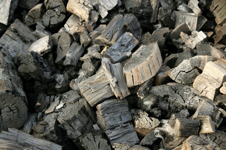 Coal firewood black