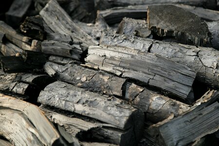 Coal firewood black
