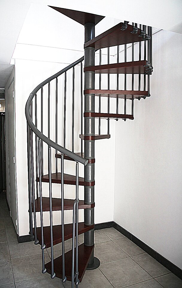 Spiral staircase architecture wood