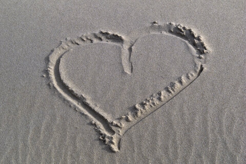 Vacations love sand beach