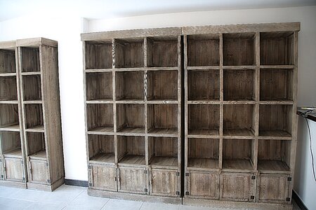 Shelves wooden shelves library