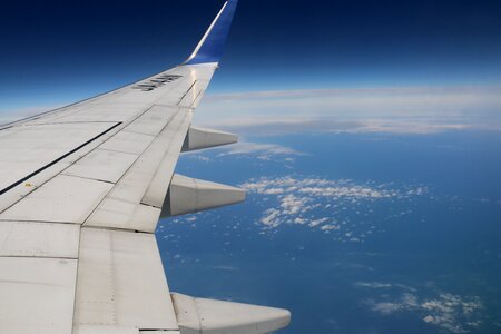Plane flight sky photo