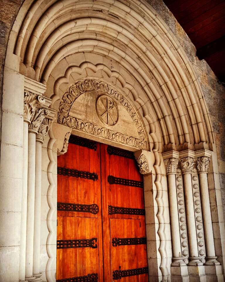 Door facade wood