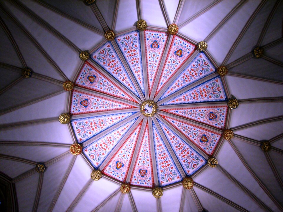 Church dome painting blanket