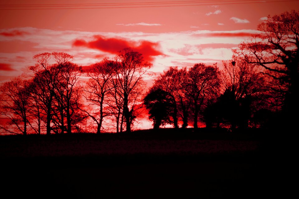 Sky silhouette landscape