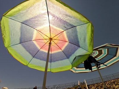Holiday sun beach umbrella