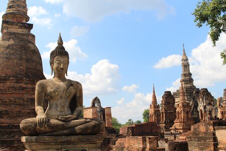 Buddhism stone statue photo