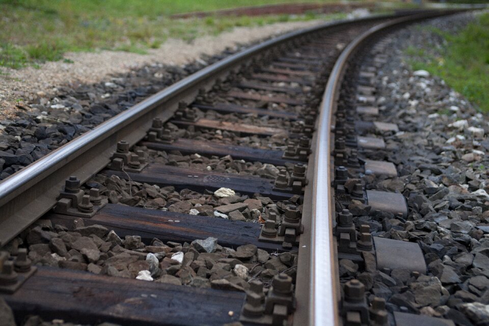 Railroad train steel photo