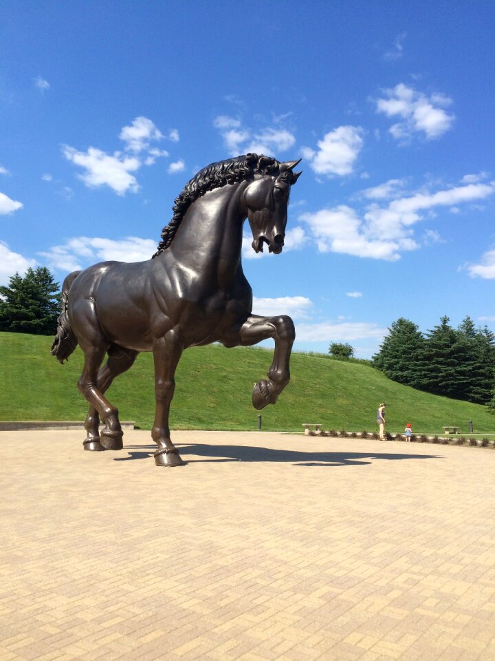 Trojan horse statue