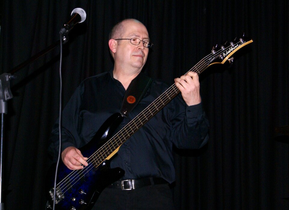 Local band guitar player electric guitar