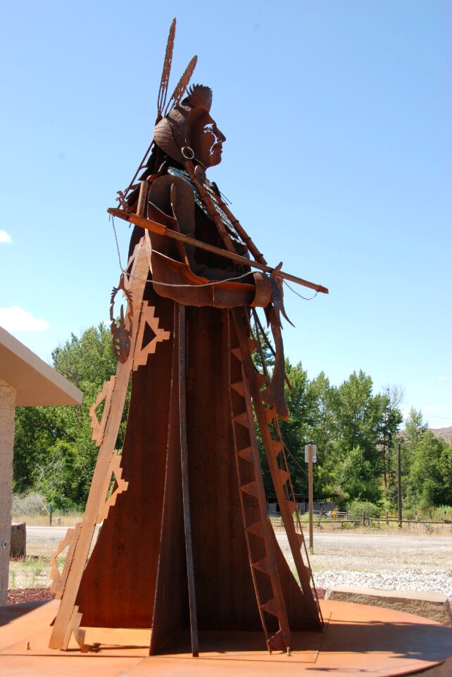 Native american chief joseph statue