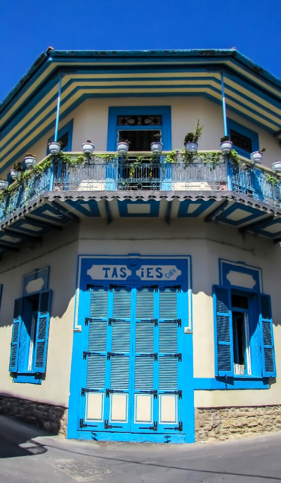 Blue street village