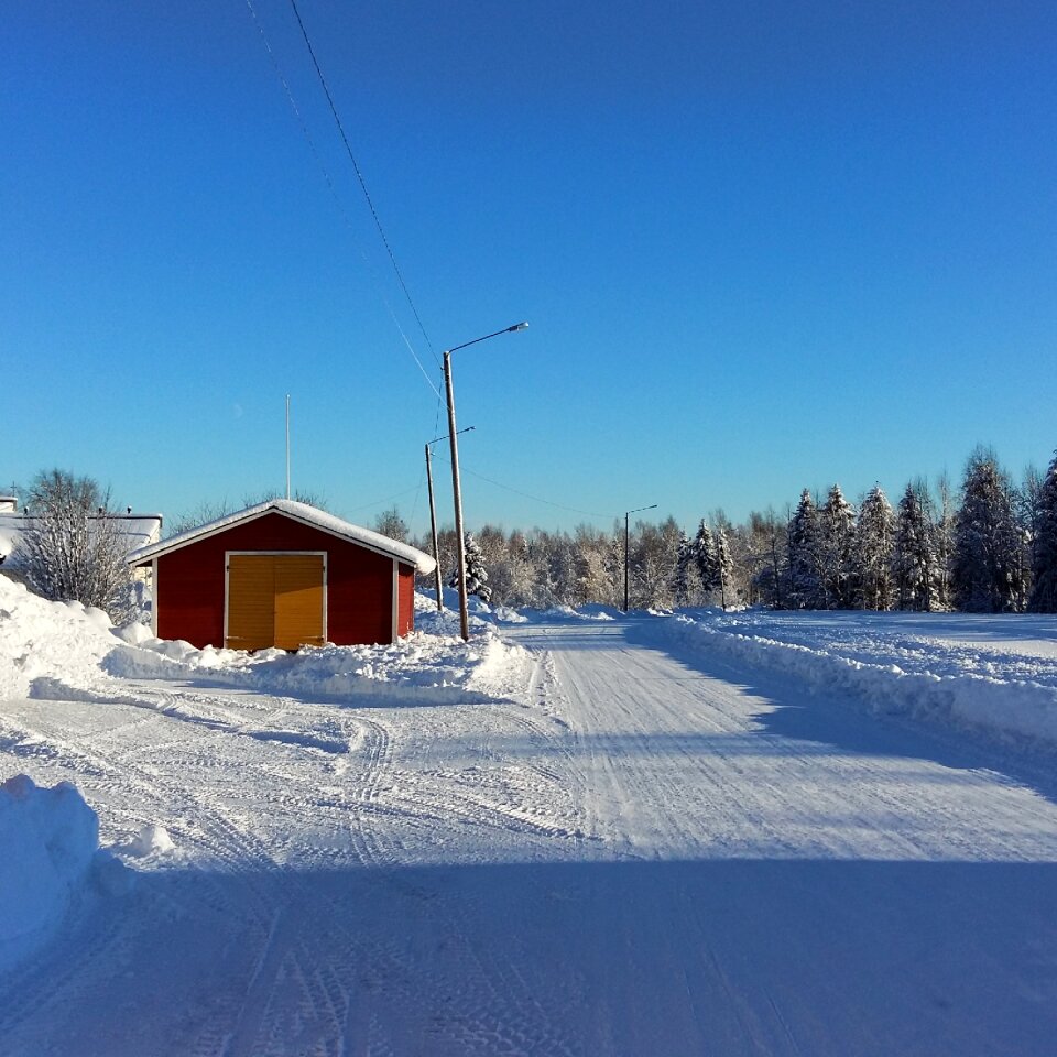 Cold barn day photo