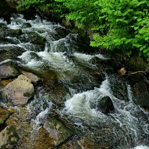 Flow water stones black forest photo