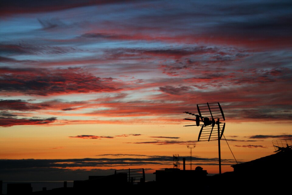 Clouds afterglow mood
