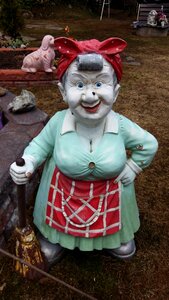Outdoors garden statue